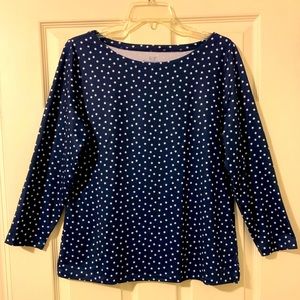 Vineyard Vines Navy Blue Top With White Stars
